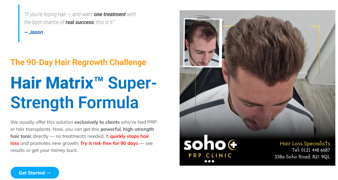 Hair Matrix Banner CTA